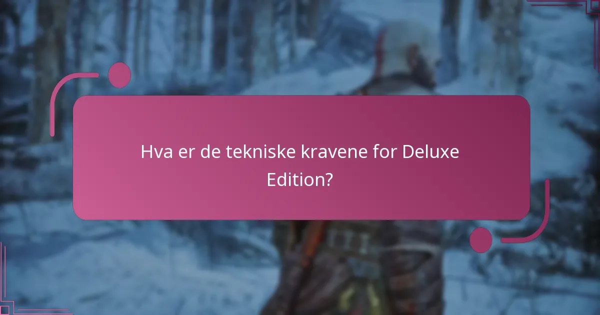 Hva er kjøpsalternativene for God of War Ragnarok Deluxe Edition?